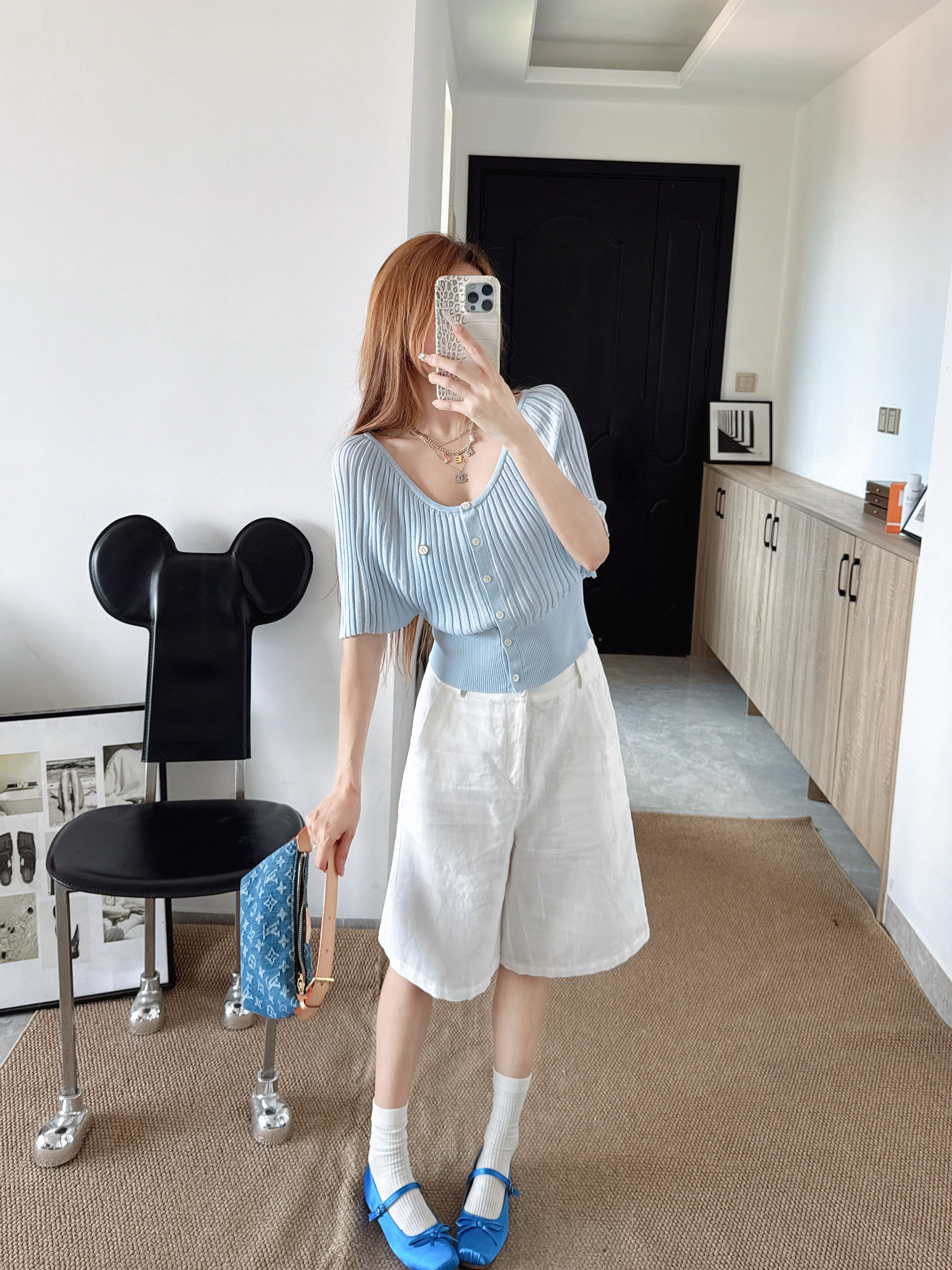 Miu New Cape-style knitwear