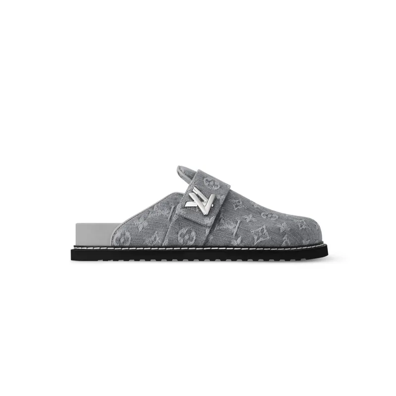 Pkkicks God Batch Louis Vuitton LV Cosy Comfort Mule Grey 1AGVP5
