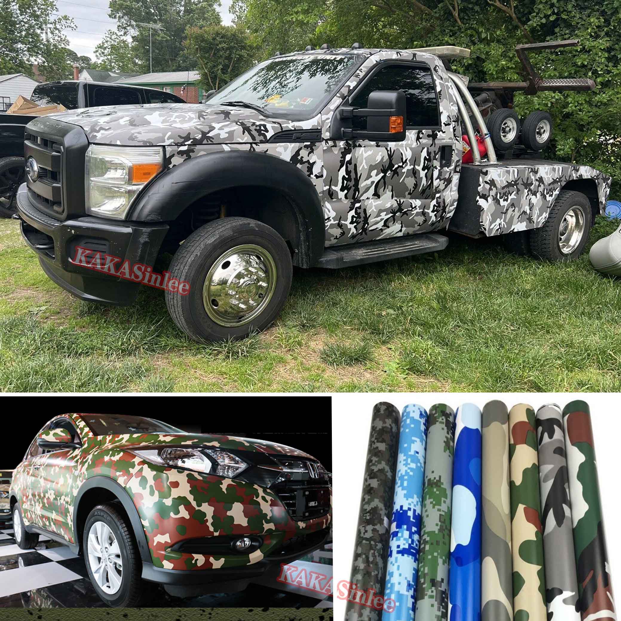 Matte Camo Vinyl Wrap Sticker