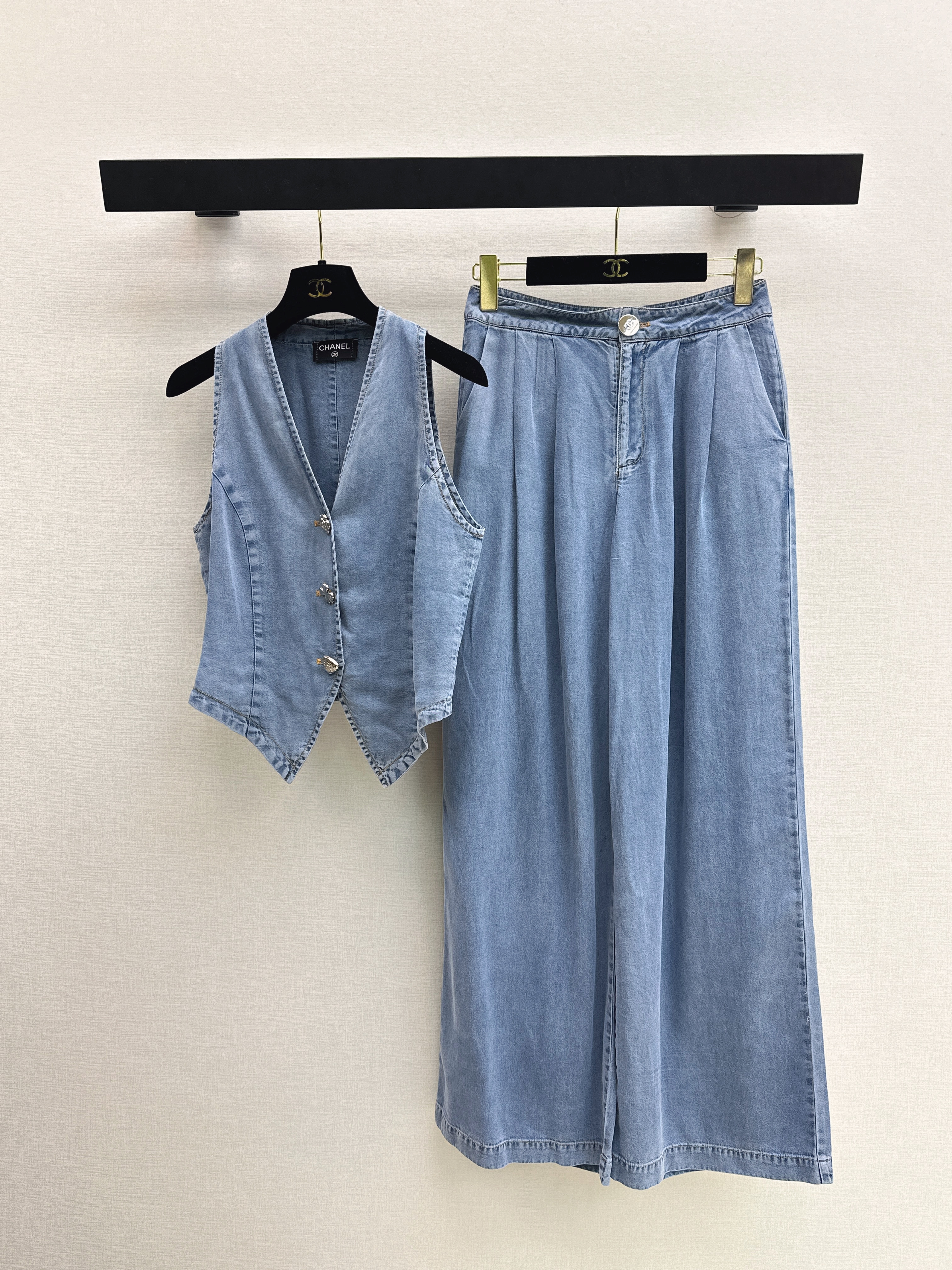 Chan New denim outfit sets