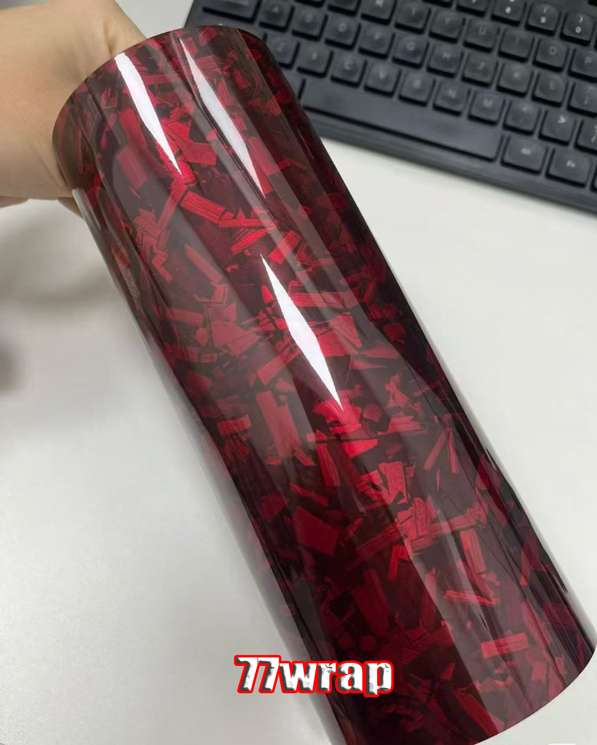 (PET) Forged Carbon Pattern Wrap Vinyl Car Body Sticker