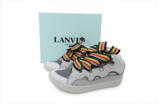 Lanvin Curb Sneakers White Ribbon