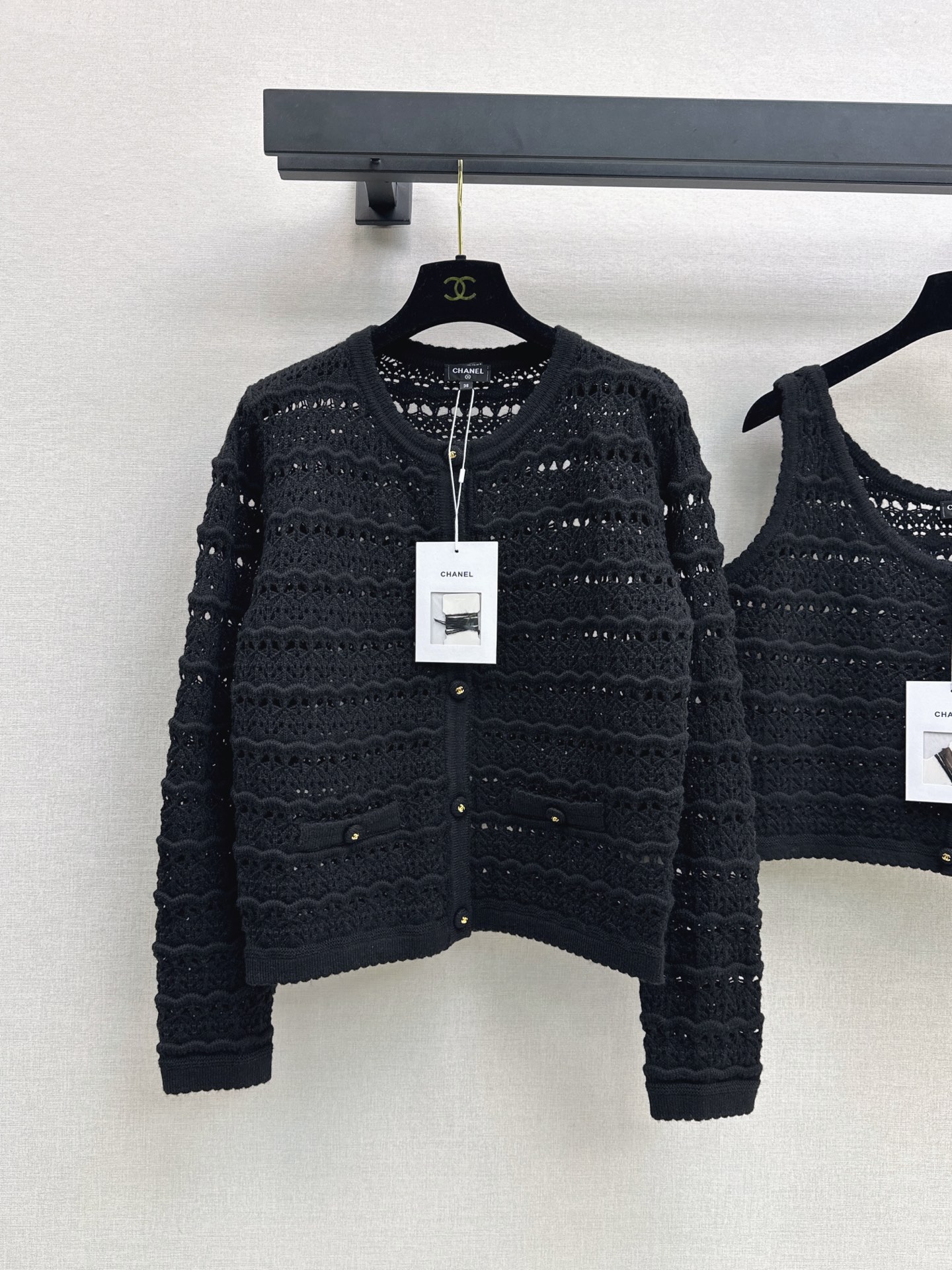 Chan New Knitted vest cardigan