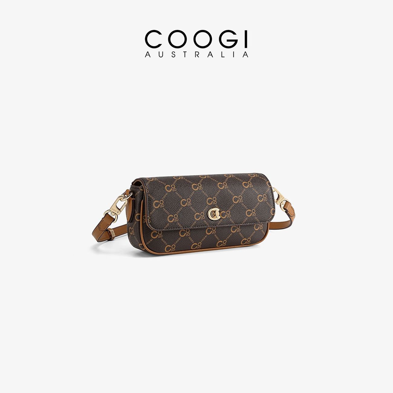 [COOGI] Crossbody Bag 2026 New Monogram Light Luxury Shoulder Bag, Commuter Versatile Phone Bag, Gift for Women
