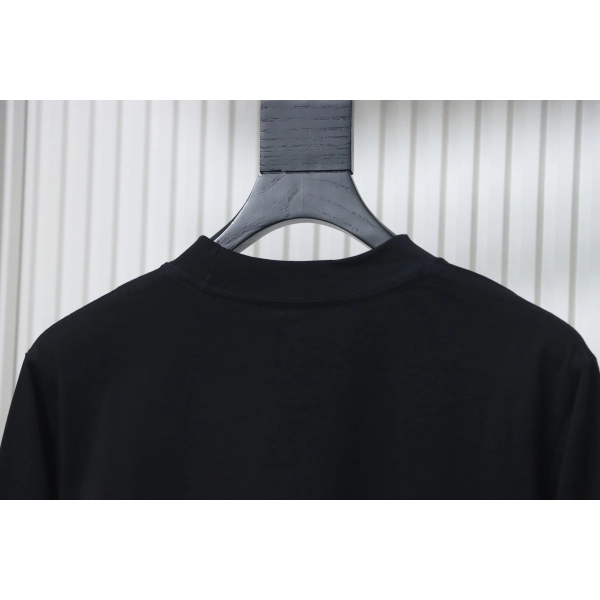 Chrome Hearts Yellow Neck Logo Long Sleeve T-Shirt Black