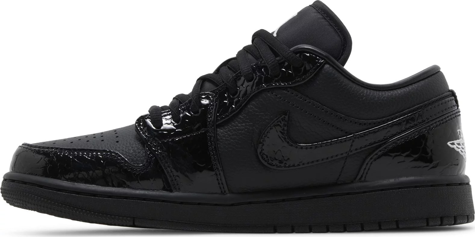 Wmns Air Jordan 1 Low SE 'Black Croc' HJ7743-010