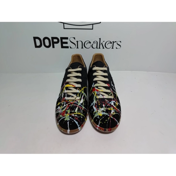Maison Margiela Black Paint Replica Sneakers S58WS0101P1892963
