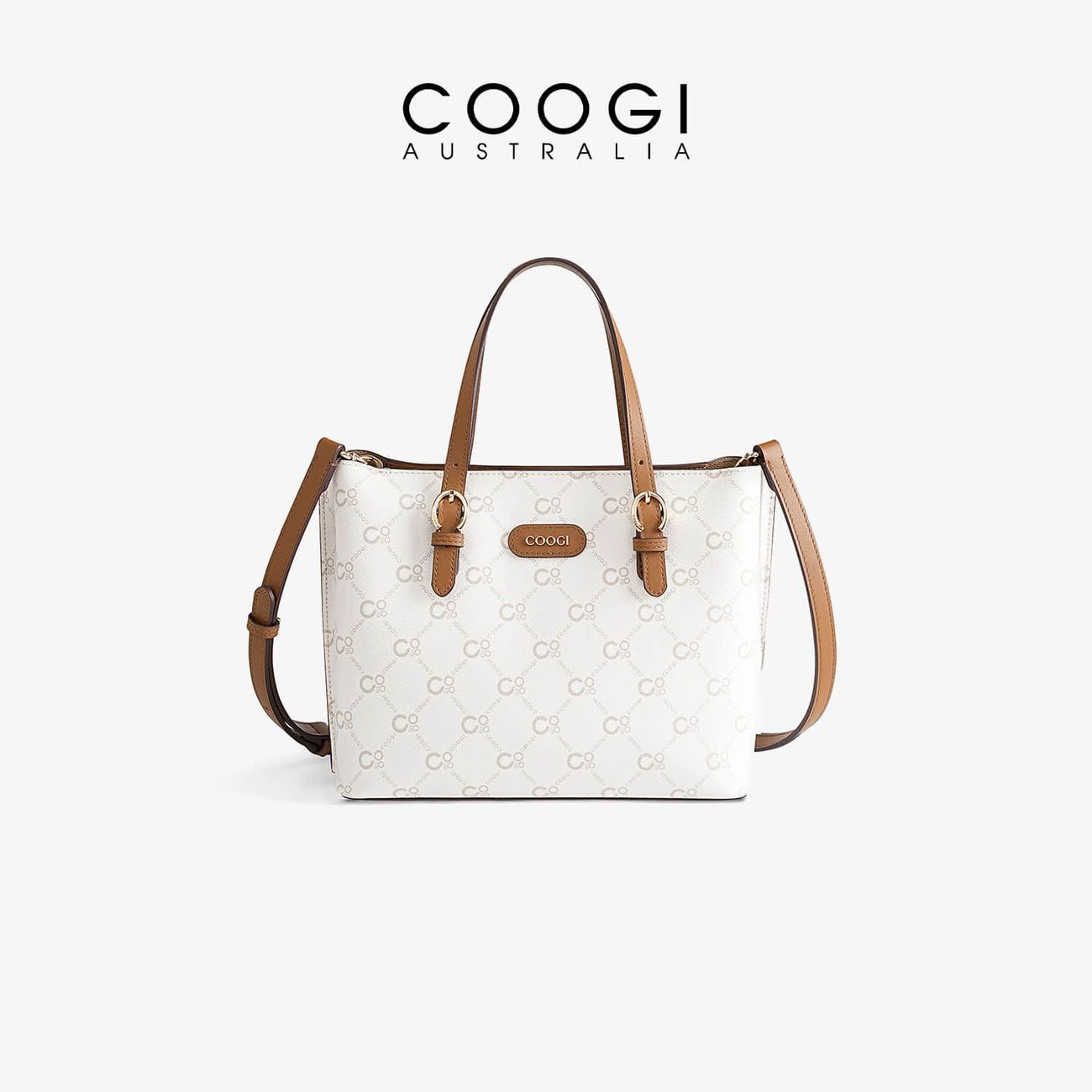 [COOGI] Handbag Women's 2026 New Style Cowhide Light Luxury Large Capacity Tote Bag Commuter Crossbody Bag Birthday Gift