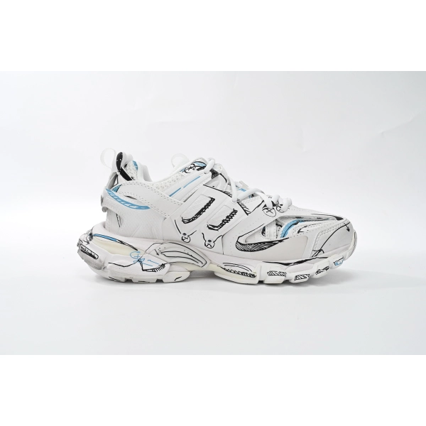 Balenciaga Track. Black Graffiti Art 542436 W3SRA 9014