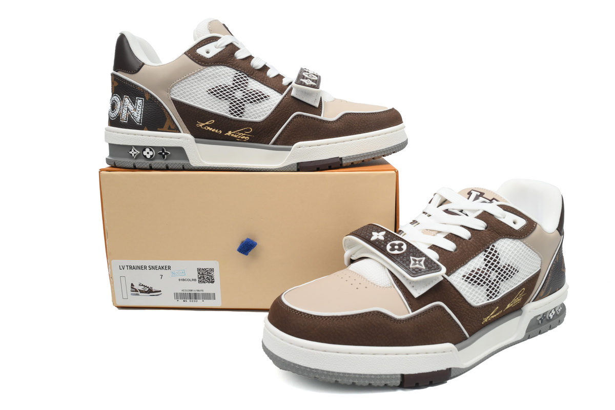 Pkkicks God Batch LOUIS VUITTON Trainer Coffee