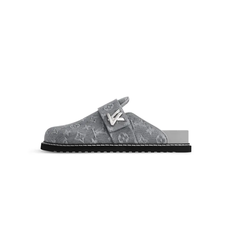 Pkkicks God Batch Louis Vuitton LV Cosy Comfort Mule Grey 1AGVP5