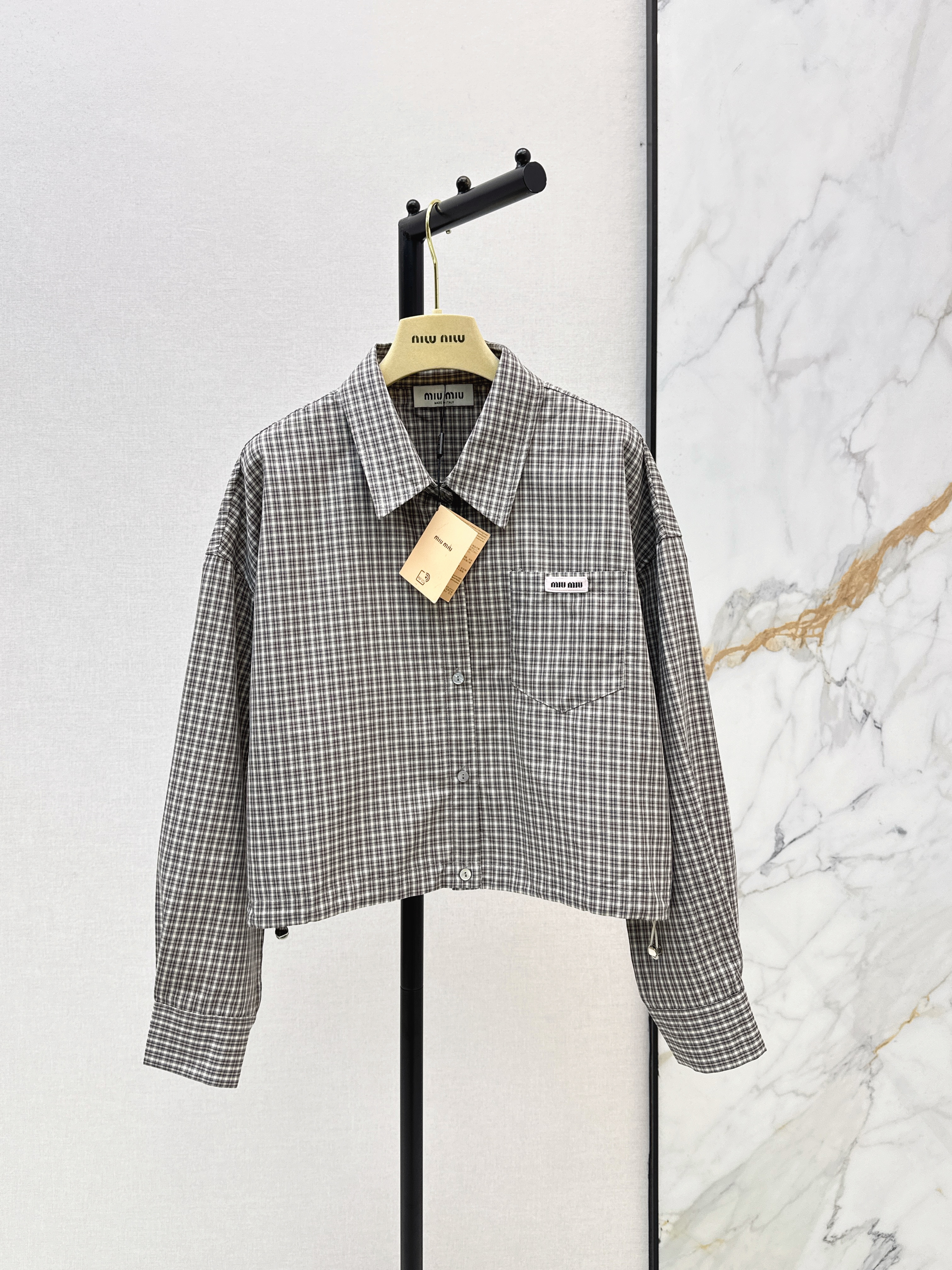 Miu New check shirt