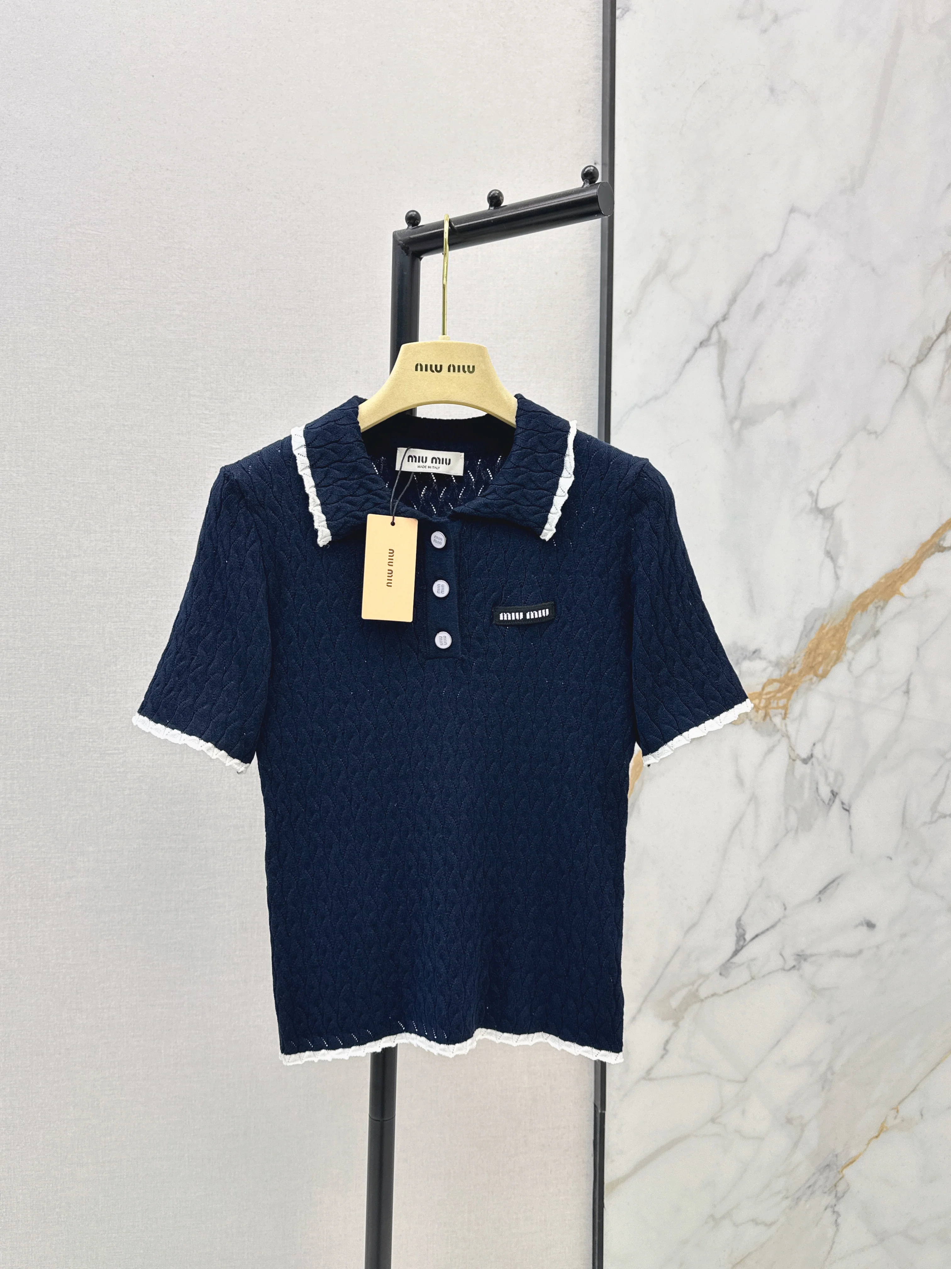 Miu NEW knitted short sleeves