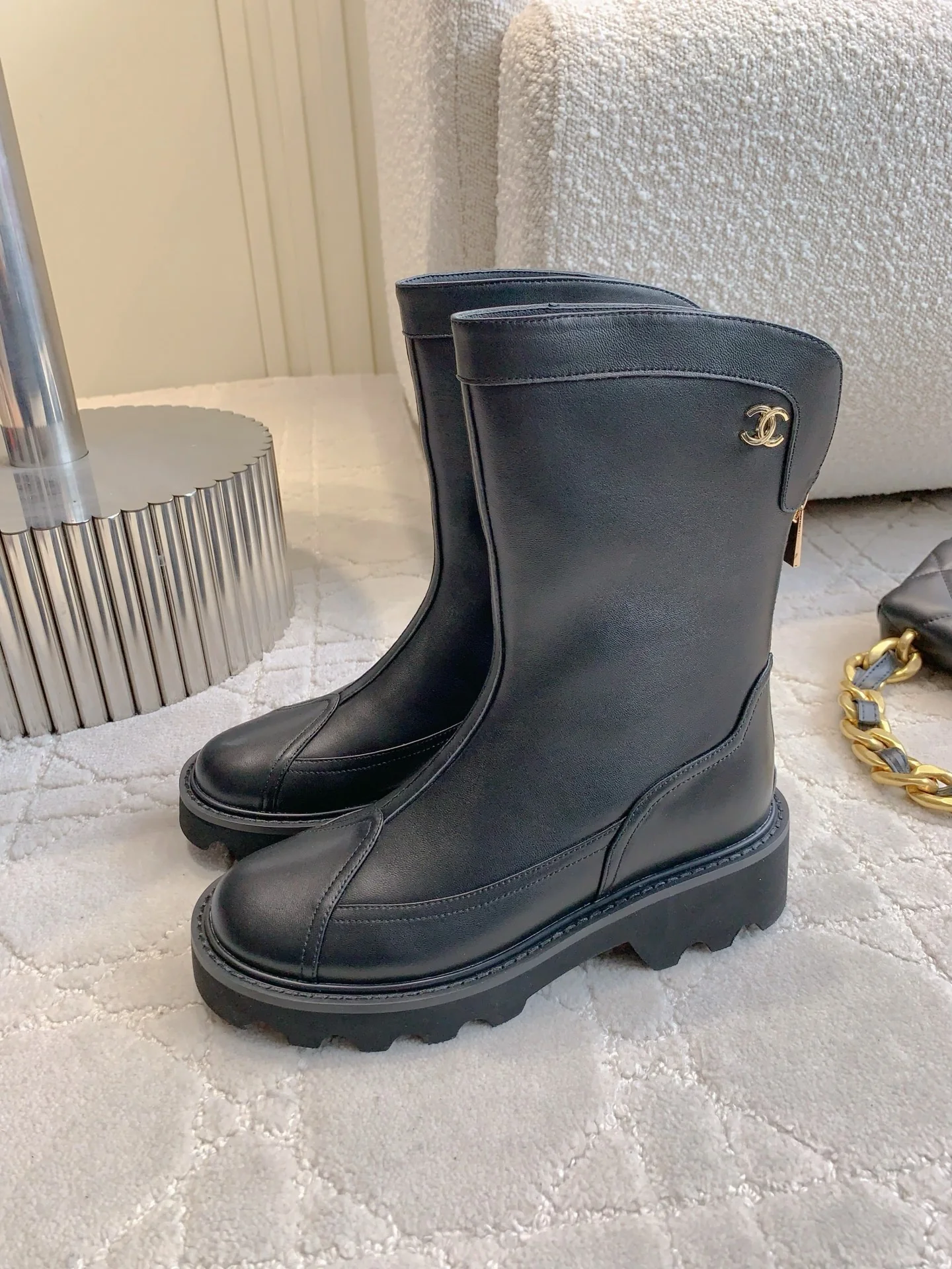 Chan New platform ankle boots