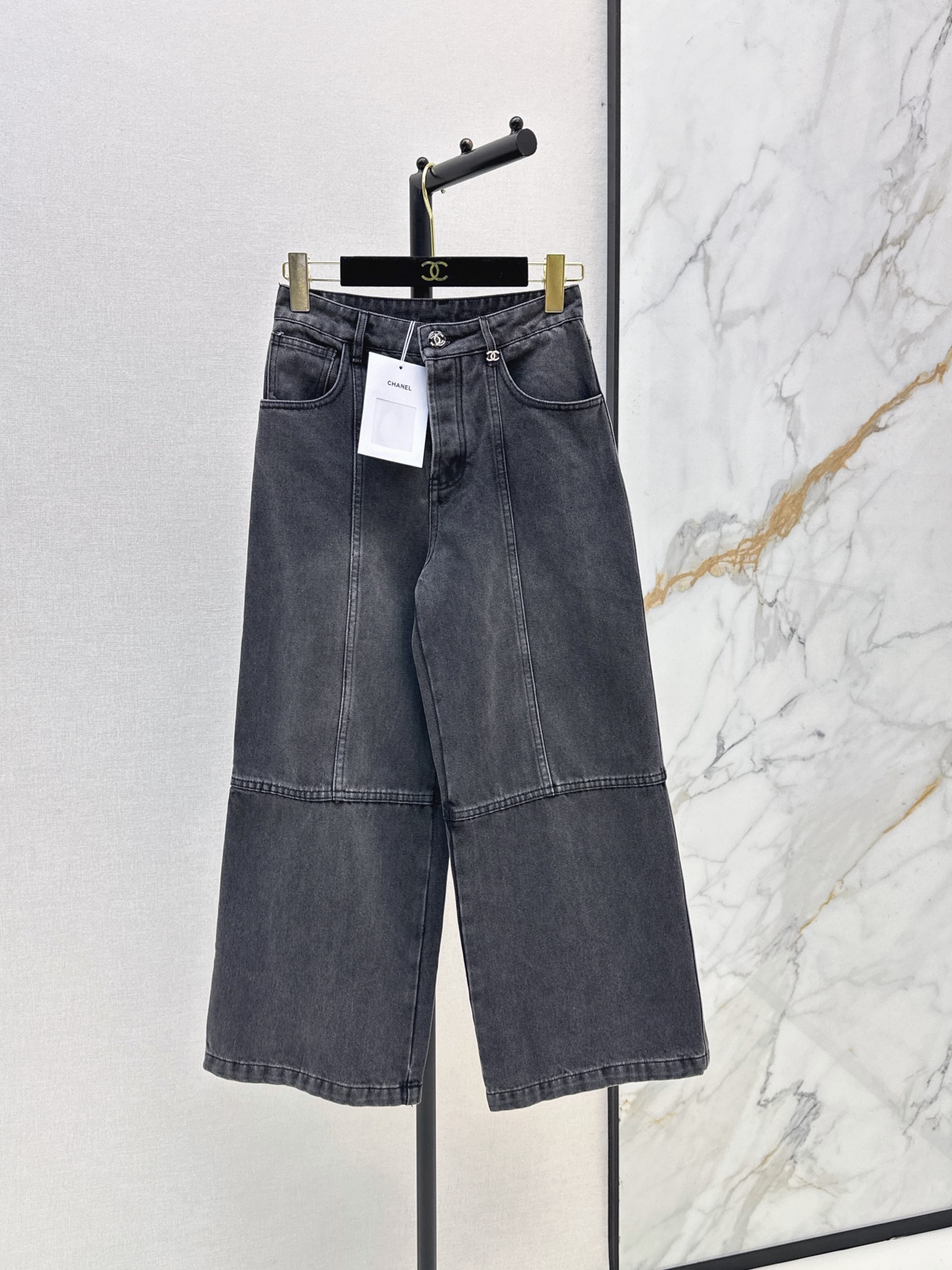 Chan New Patchwork cropped jeans