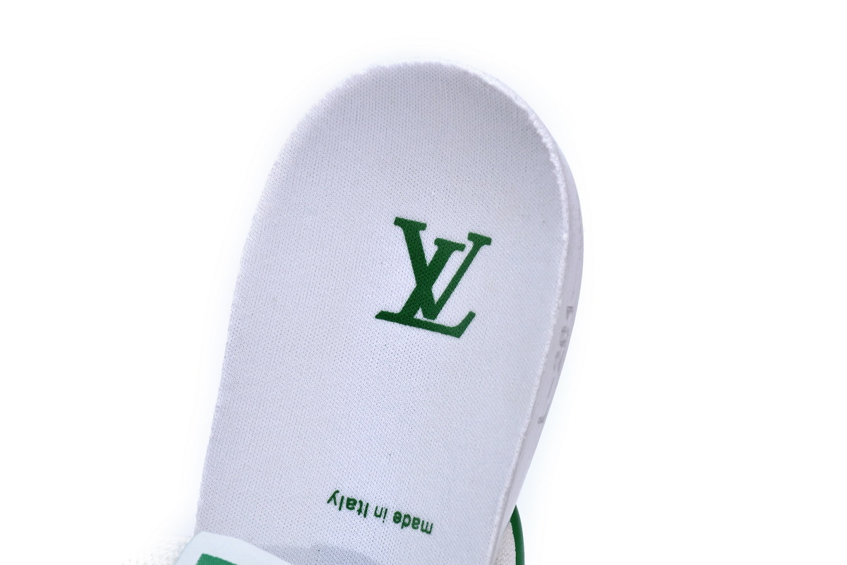 Pkkicks God Batch LOUIS VUITTON Trainer White Green 1A98UX
