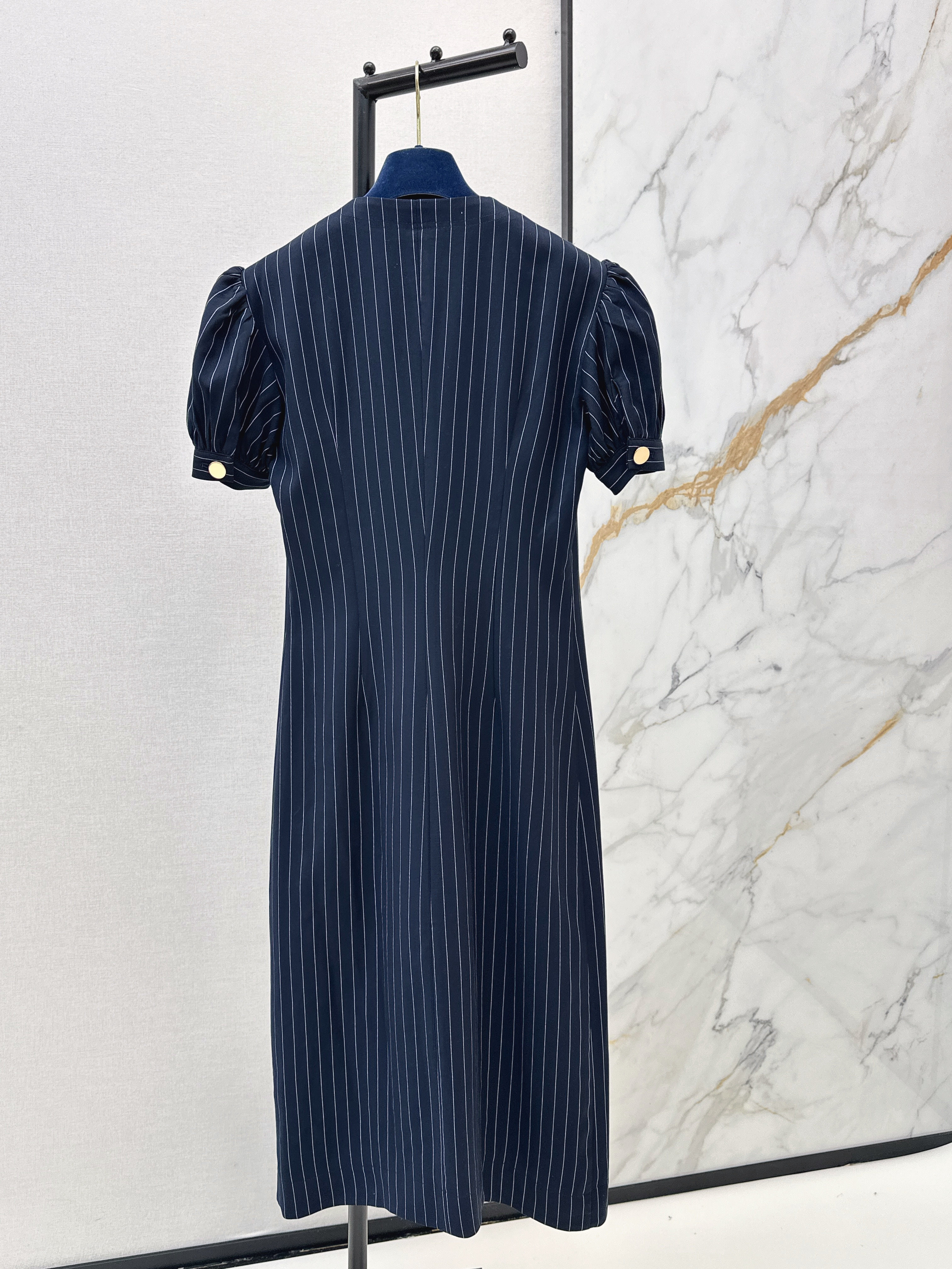 Louis New color-block stripe dress