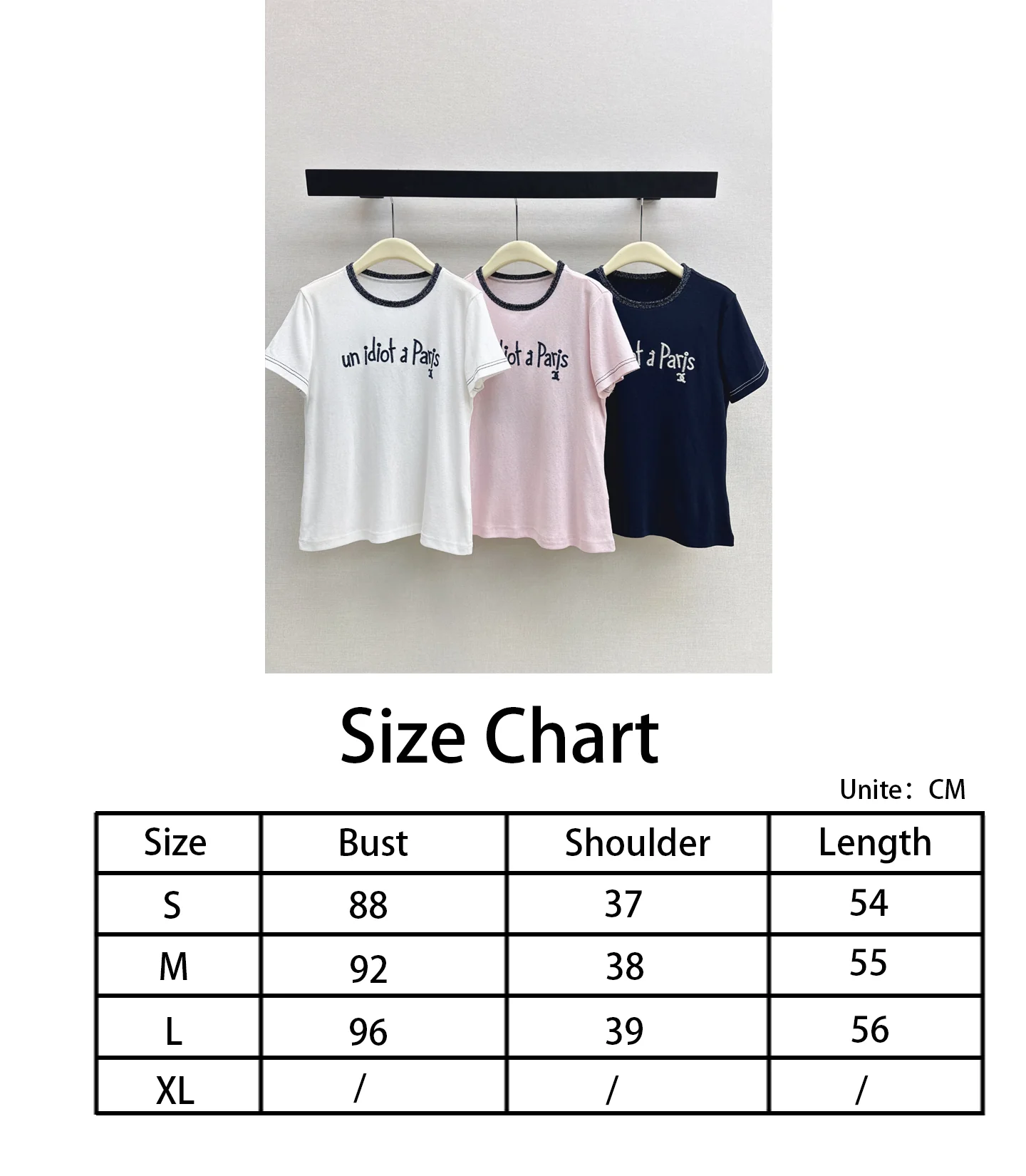 Chan NEW embroidery t-shirts