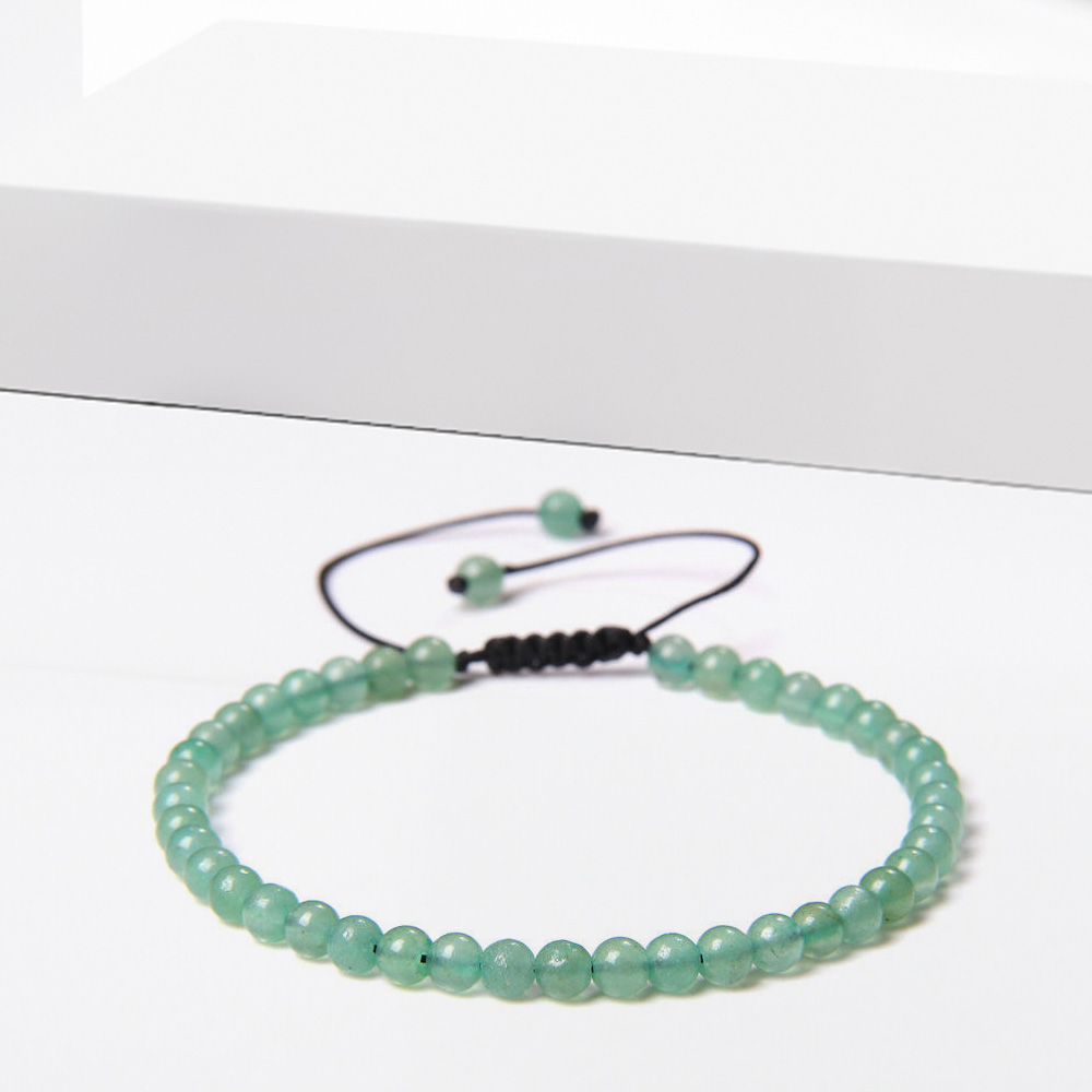 Natural Agate, Jadeite and Lapis Lazuli Handwoven Bracelet