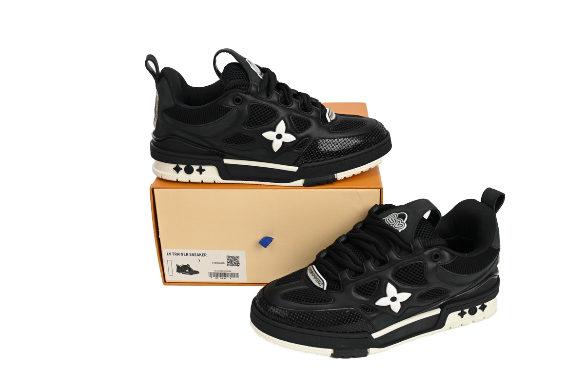 Pkkicks God Batch Louis Vuitton Skate Sneaker Black 51BCOLRB