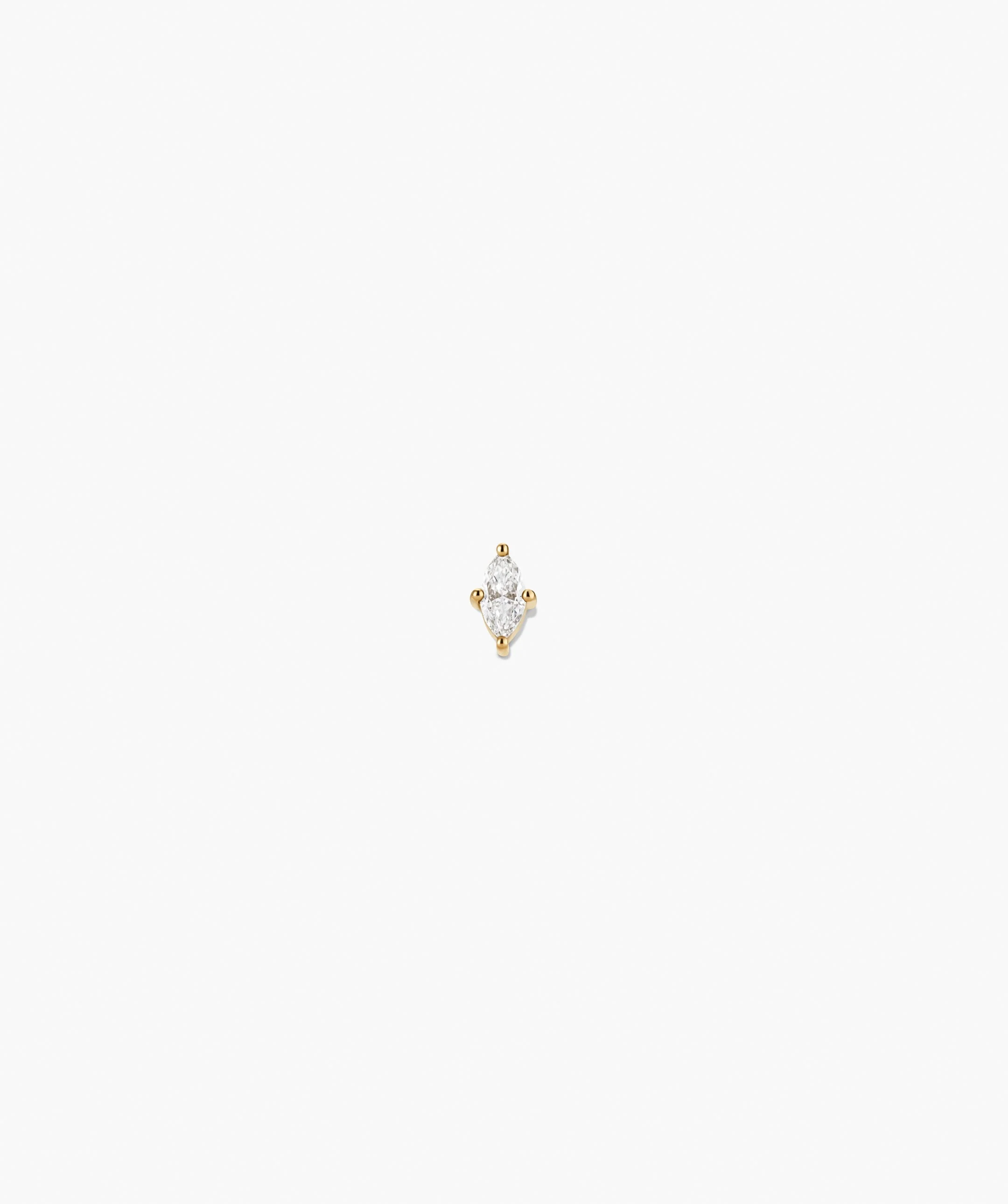 Piercing Studio - Single Lab Grown Diamond Marquise Stud