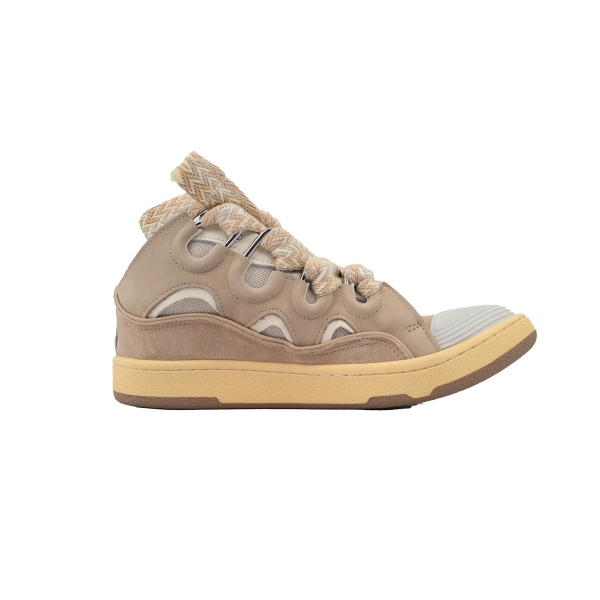 Lanvin Leather Curb White Brown