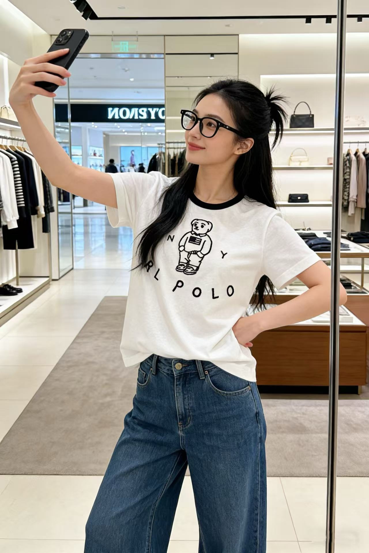 Ral New embroidery t-shirt