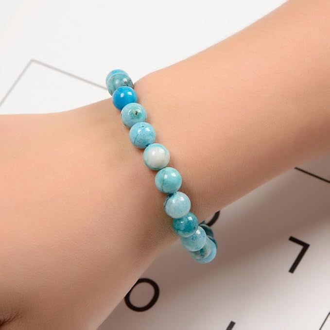 MT50P-Hemimorphite Beaded Bracelet