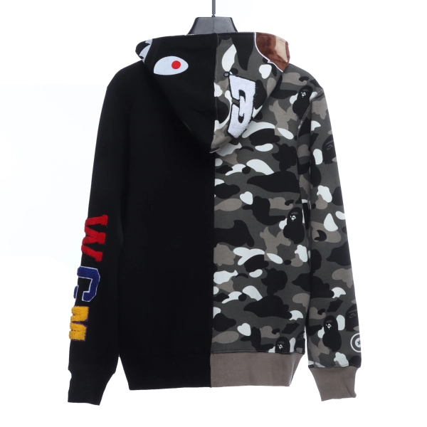 BAPE patchwork camouflage hoodie