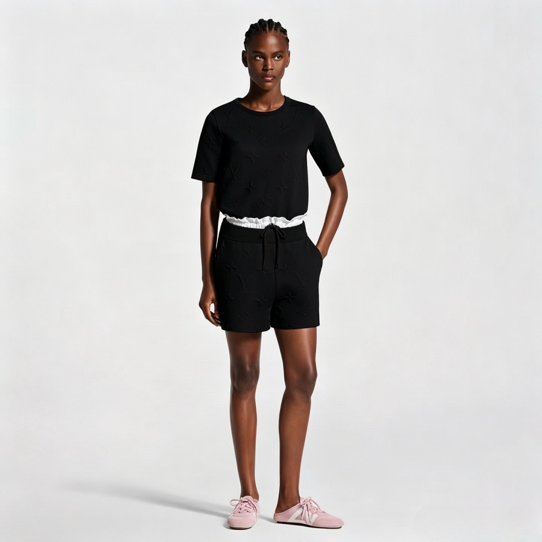Louis New embossed shorts