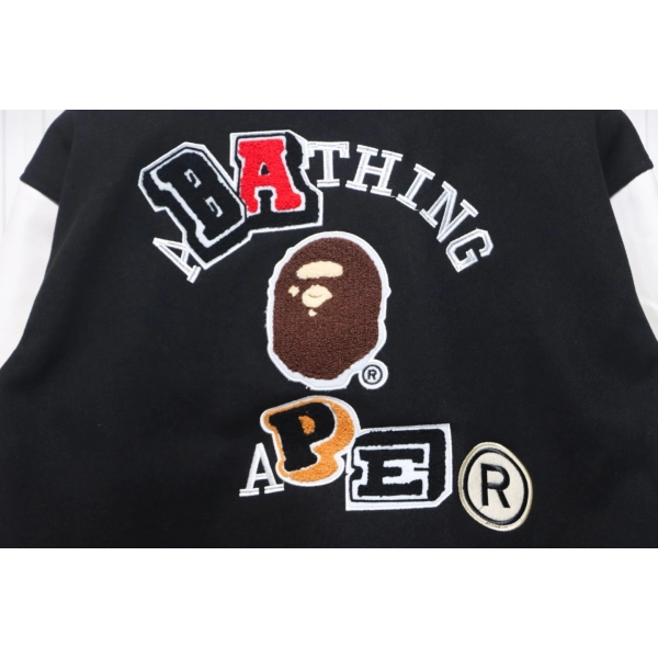 Bape Element Pattern Towel Embroidered Baseball  Jacket