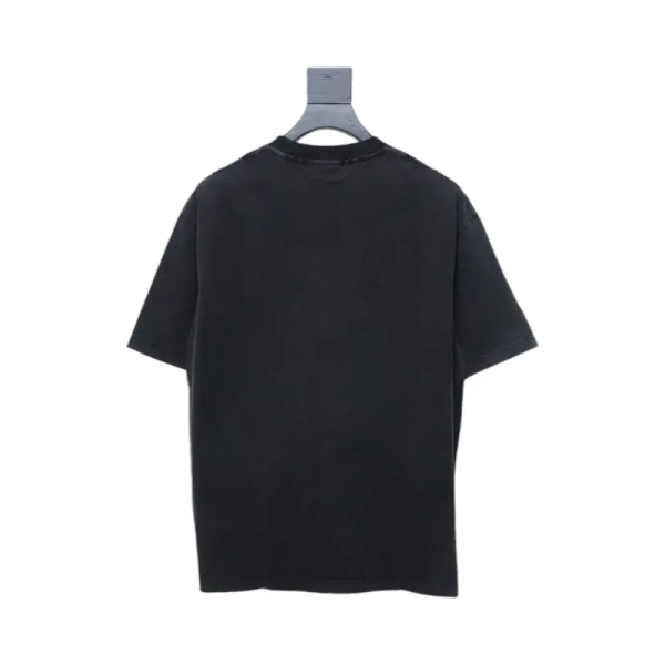 Balenciaga Clothes  Mirror Logo T-Shirt Black