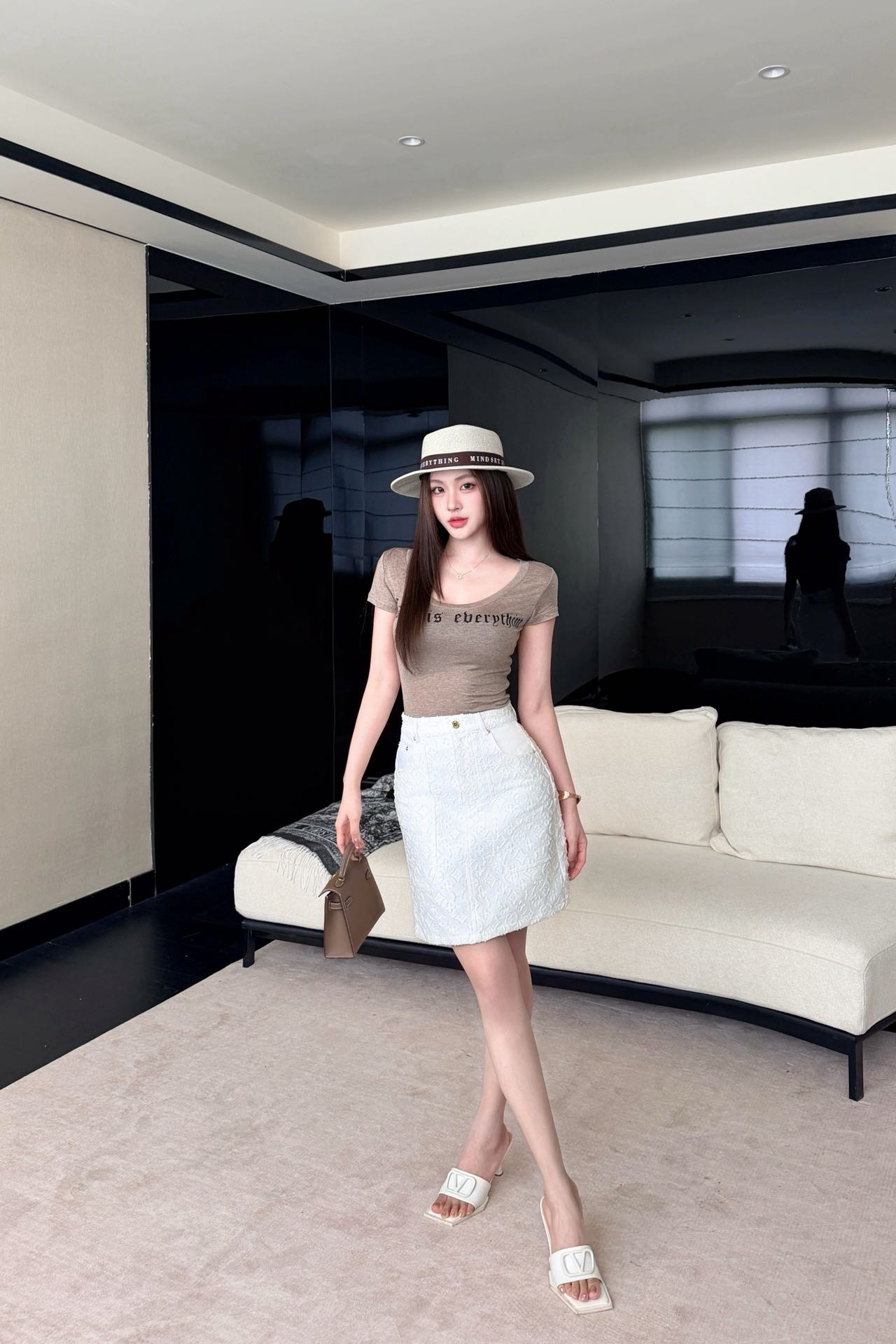 Chan New denim skirt