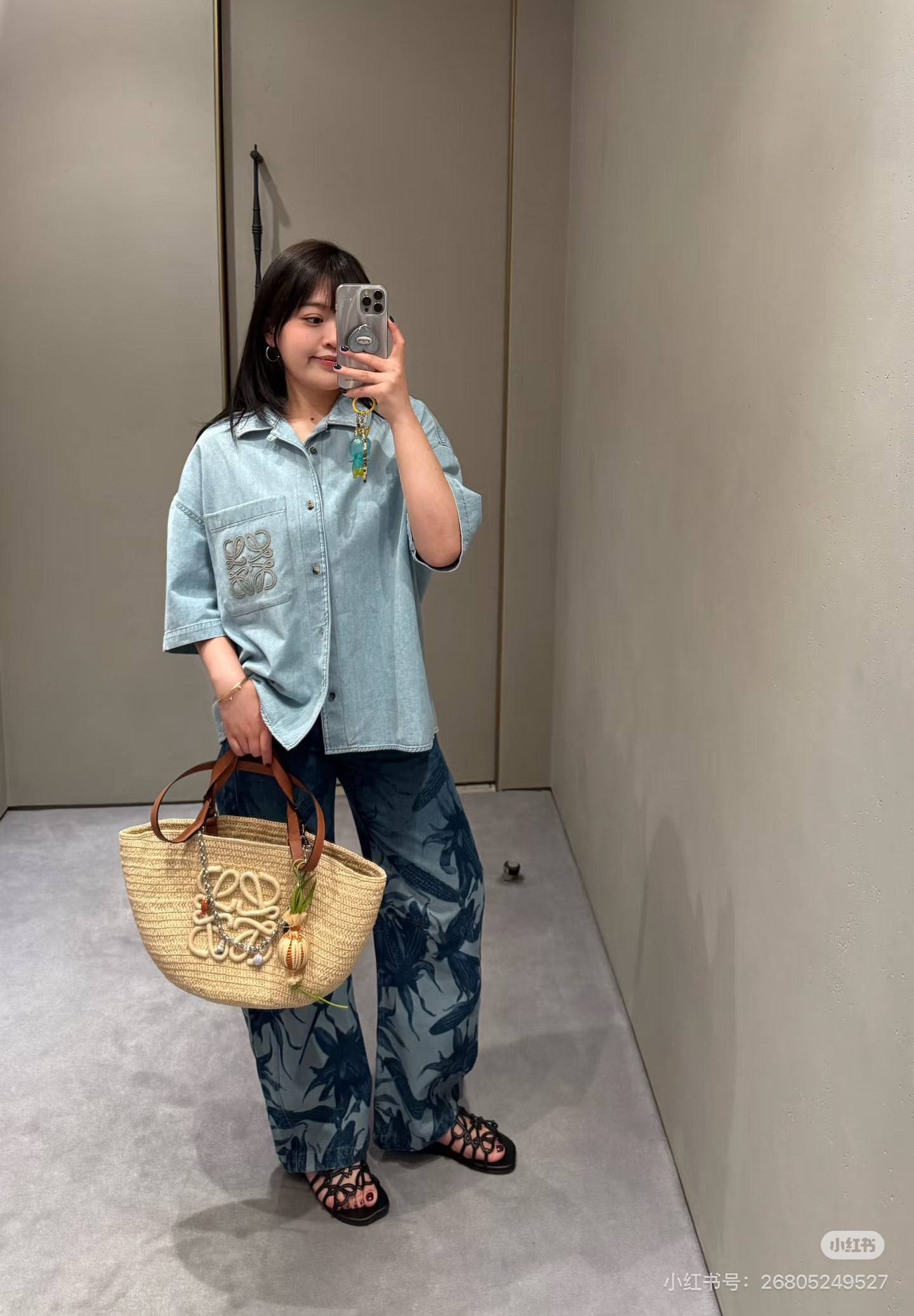 Loe New denim short-sleeve jacket