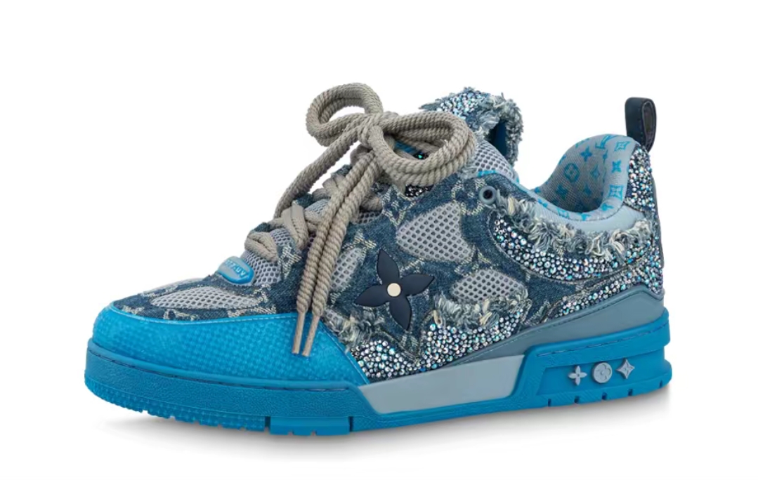 Pkkicks God Batch LOUIS VUITTON Blue Water Diamond