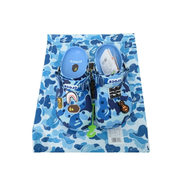 BAPE x Crocs Classic Clog 'ABC Camo - blue'