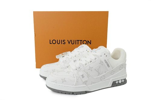 Pkkicks God Batch Louis Vuitton Sneakers White Gray (NFC)