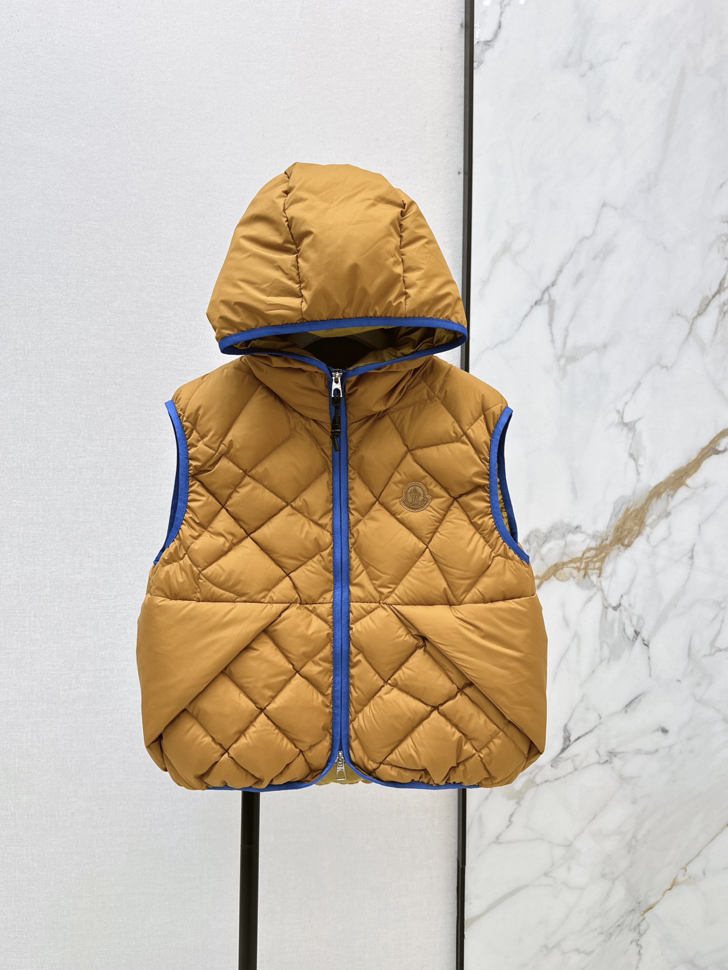 Monc New Hooded Quilted Down Vest