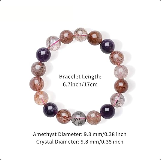 G500P-Natural Gemstone Beaded Bracelet for Women