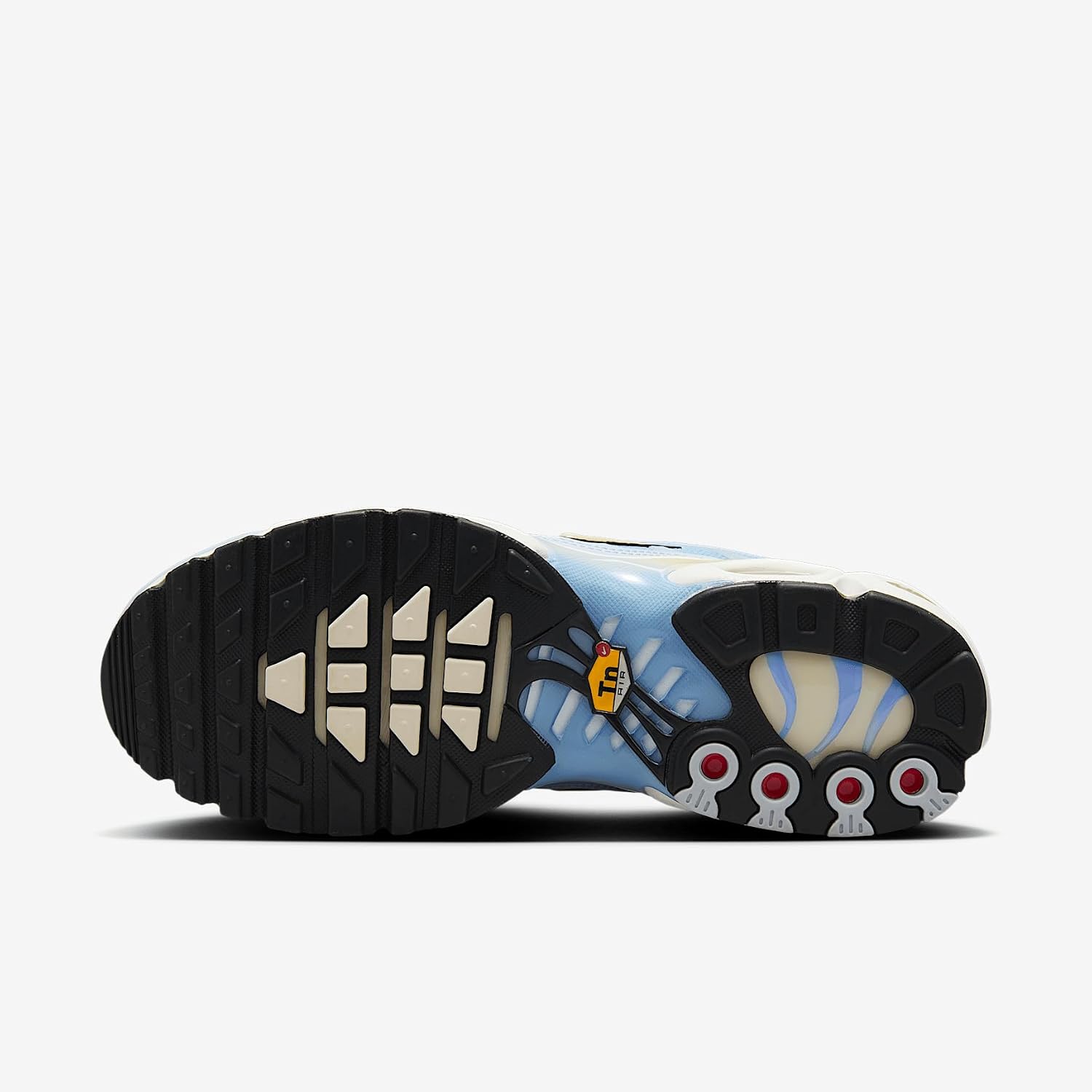 Nike Air Max Plus - Women's Shoes (DZ3671-100, White/Black/Spicy Red/Citron Pulse)