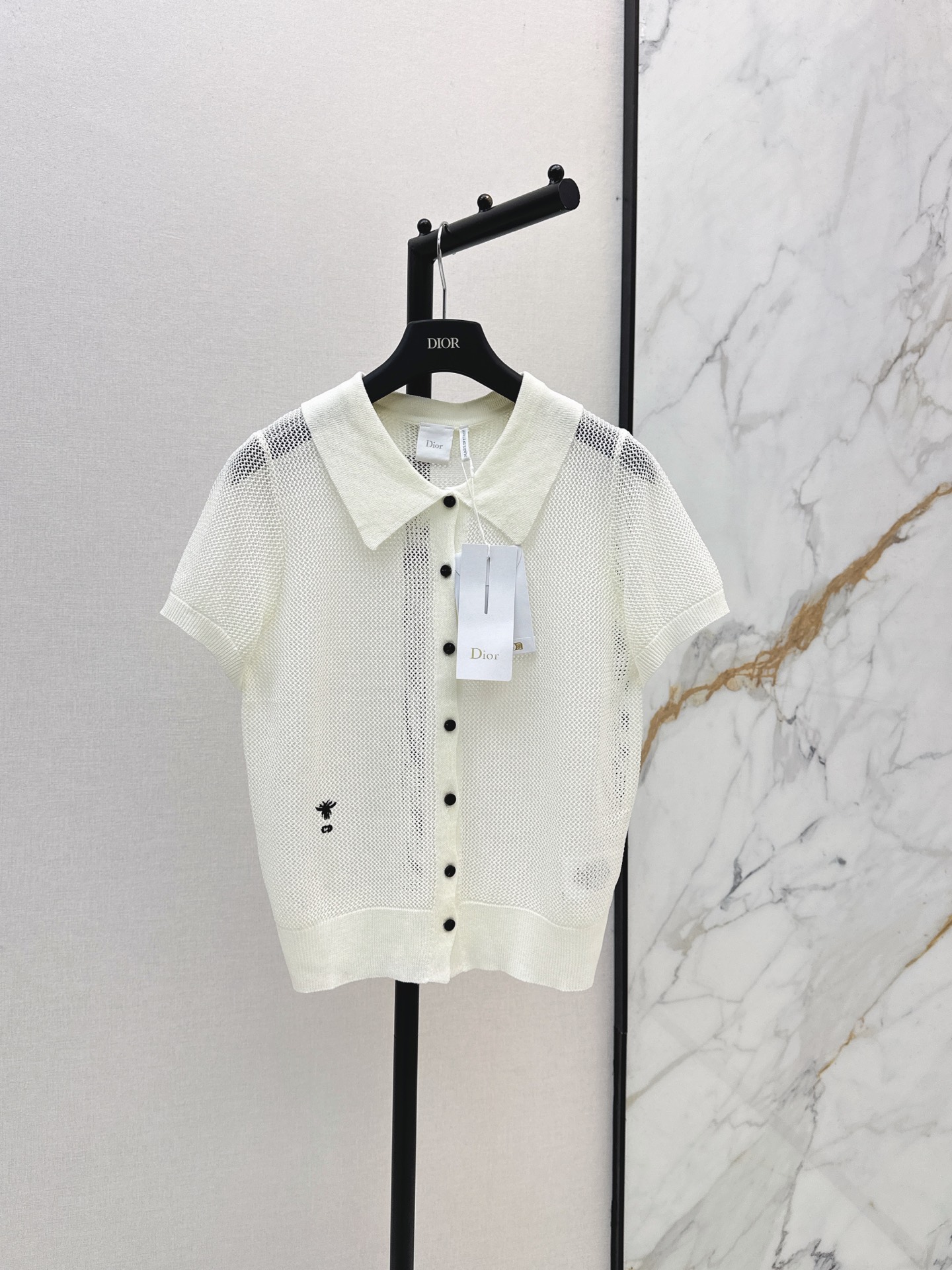 CD New Embroidered knit top