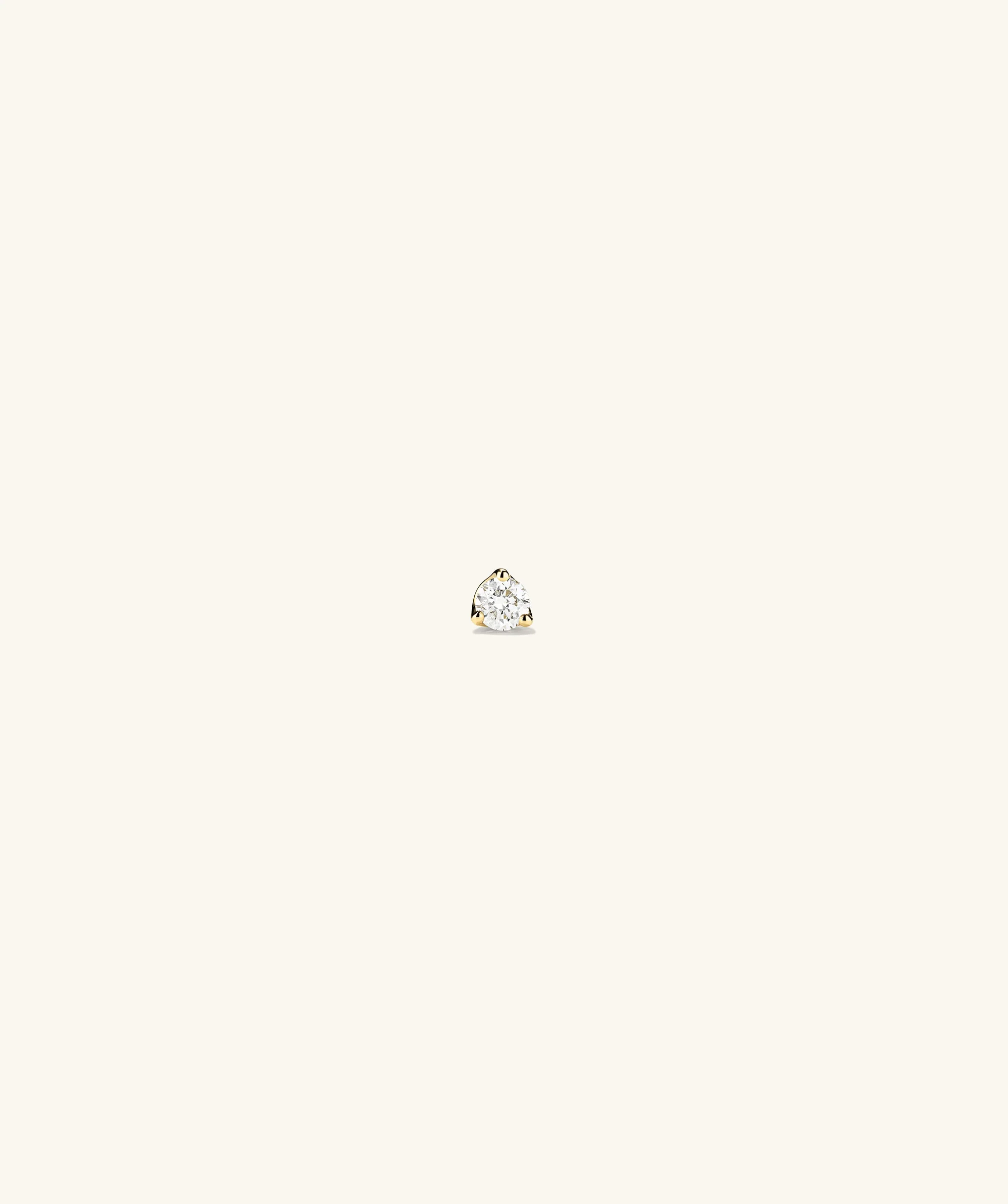 Piercing Studio - Single Diamond Mini Flat Back Stud
