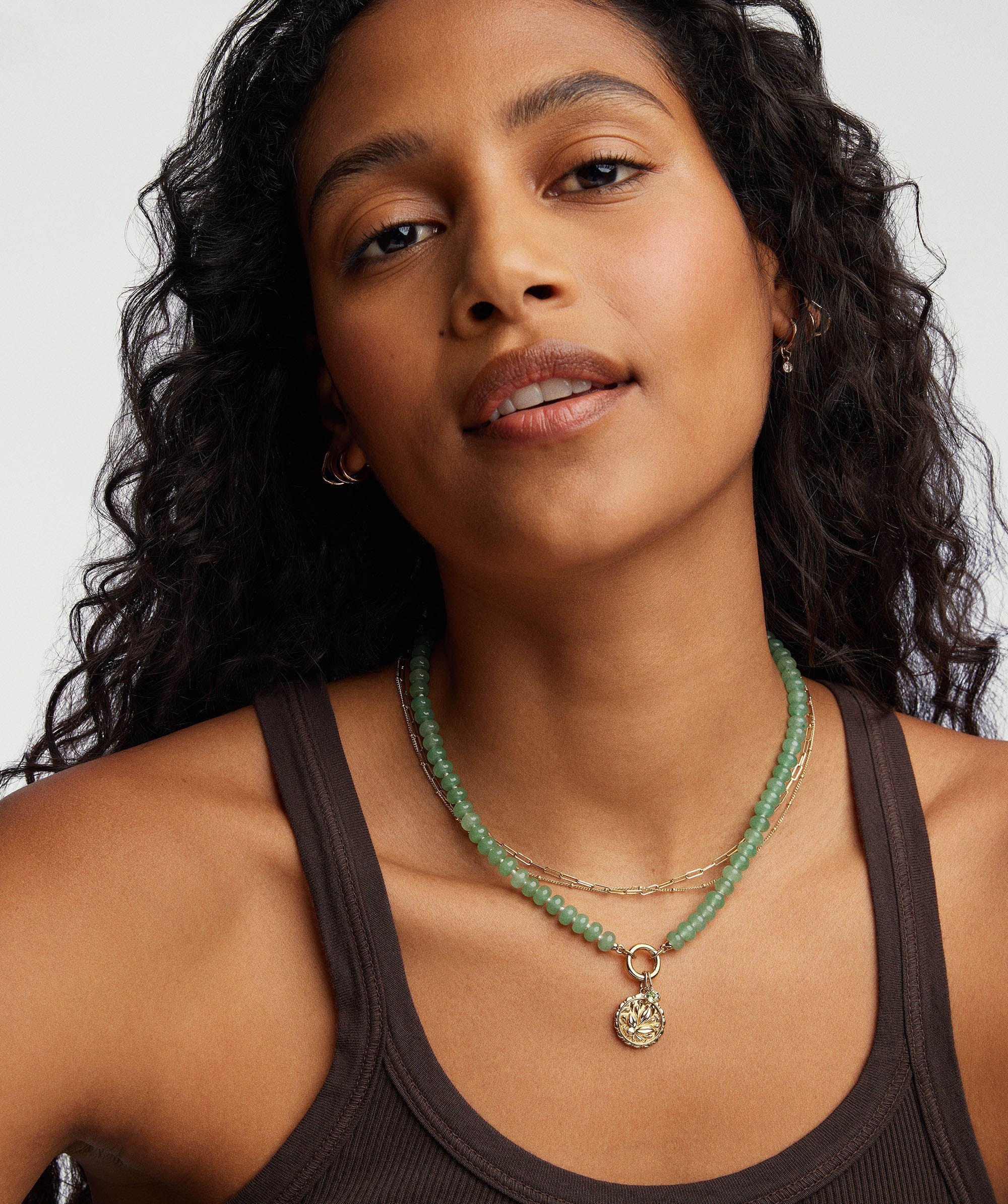 Olivia Beaded Charm Necklace