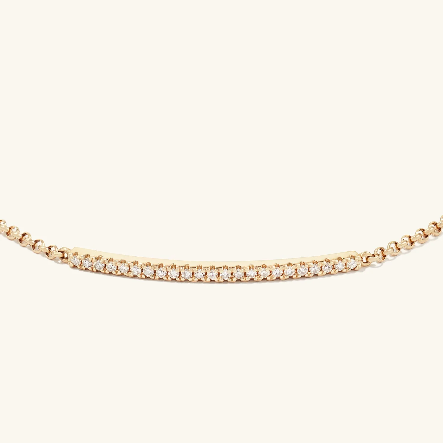 Pave Diamond Bar Bracelet