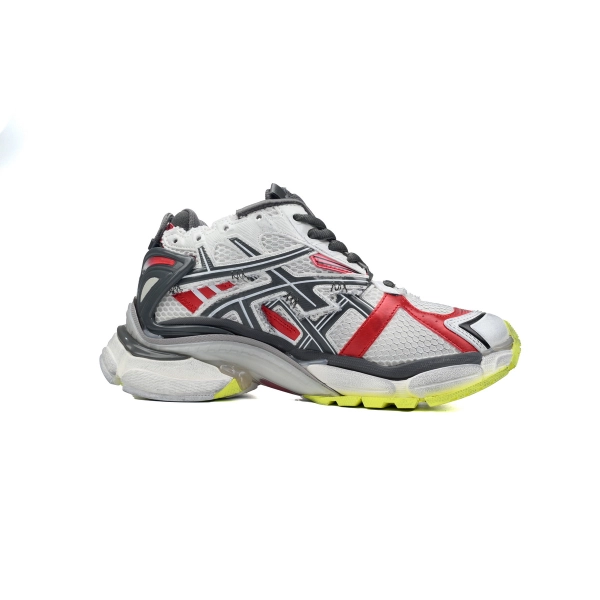 Balenciaga Runner White Black and Red 677402 W3RB2 9167