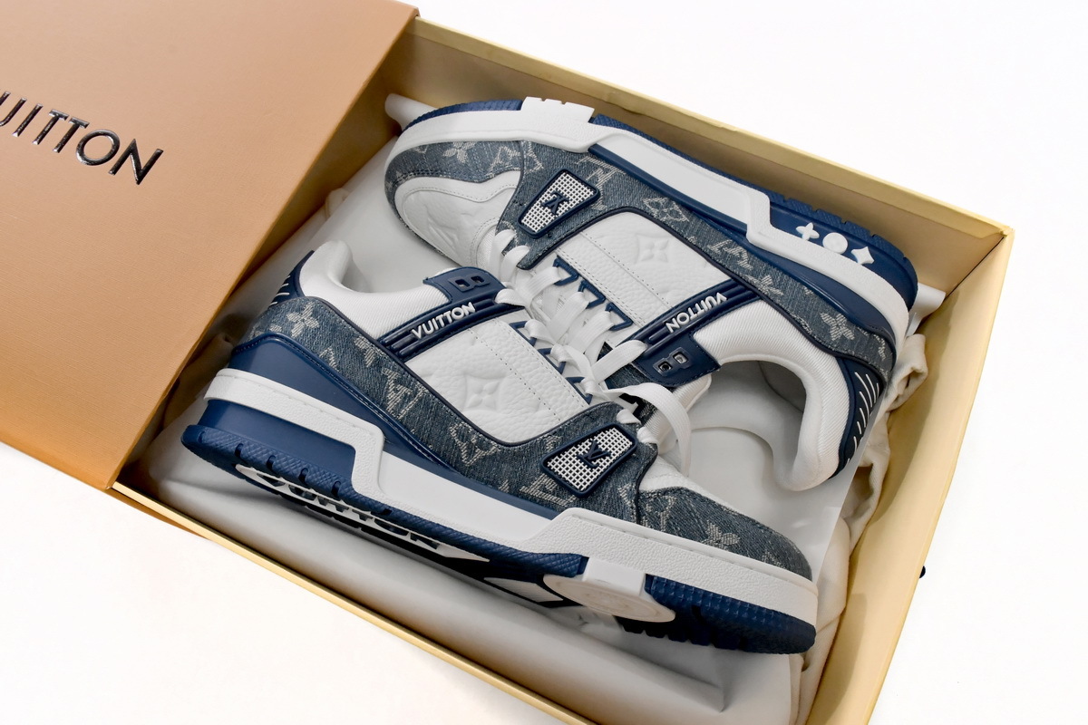 Pkkicks God Batch LOUIS VUITTON Trainer Cowboy Blue FD0291