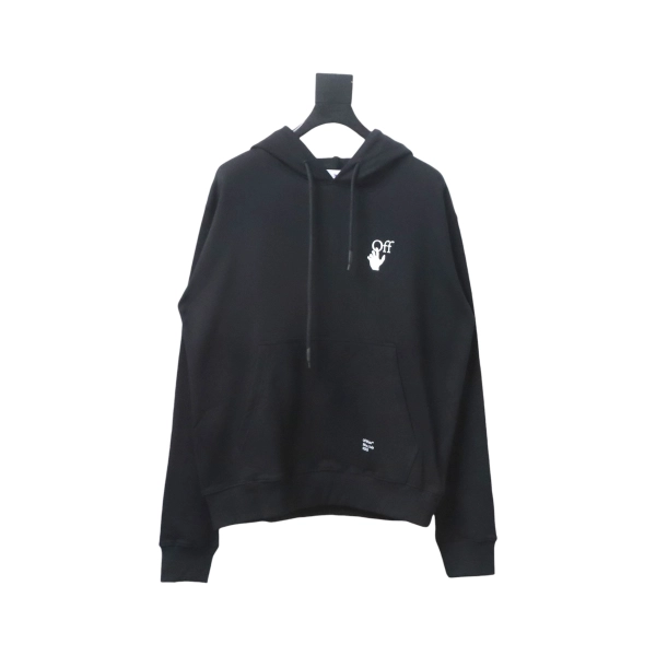 Off-white Caravaggio black and white religious hoodie