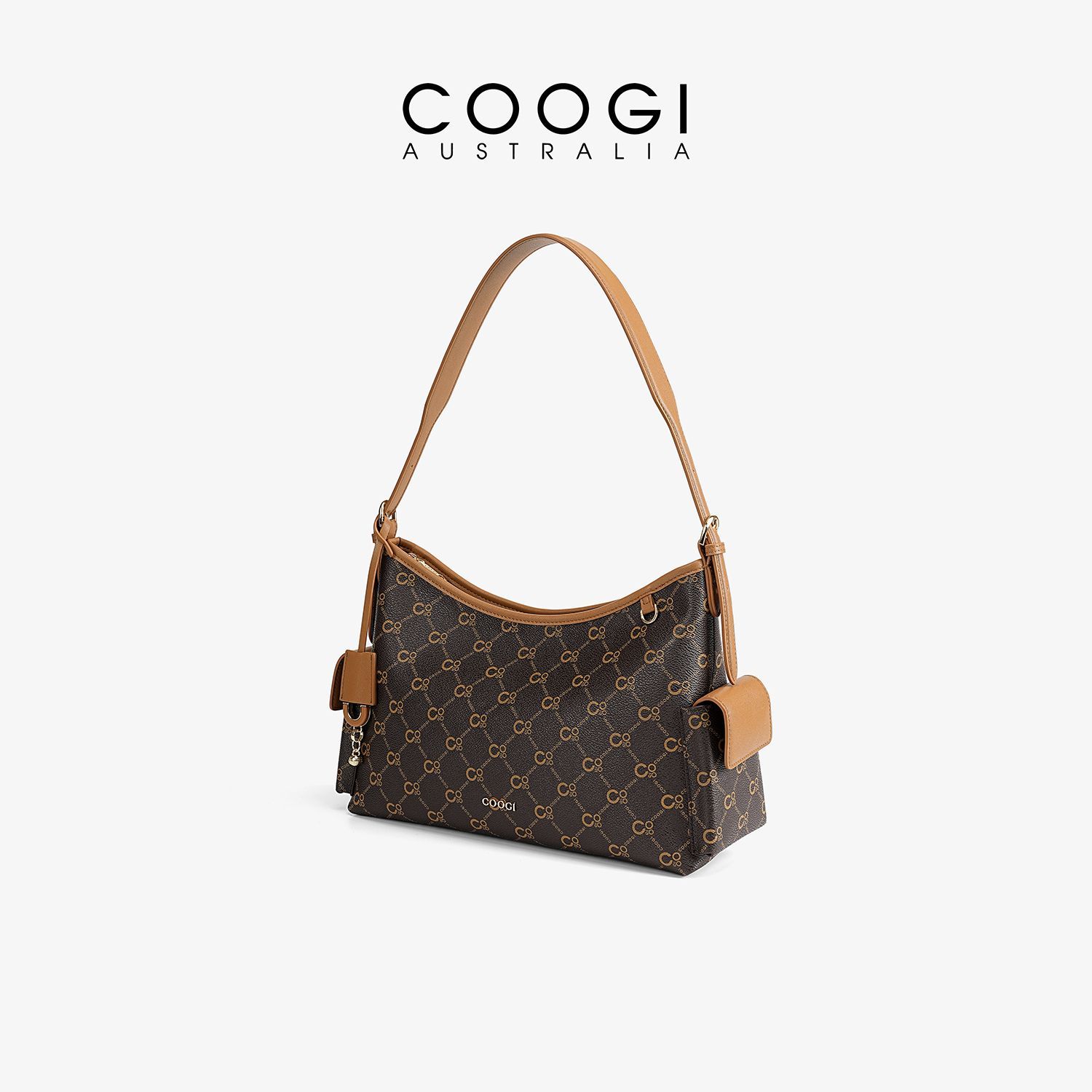 [COOGI] Shoulder Bag 2026 New High-end Old Flower Underarm Bag Light Luxury Commuter Bag Handbag Women's Birthday Gift
