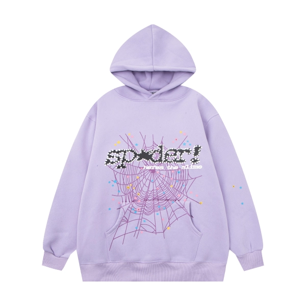 Sp5der Hoodie Purple