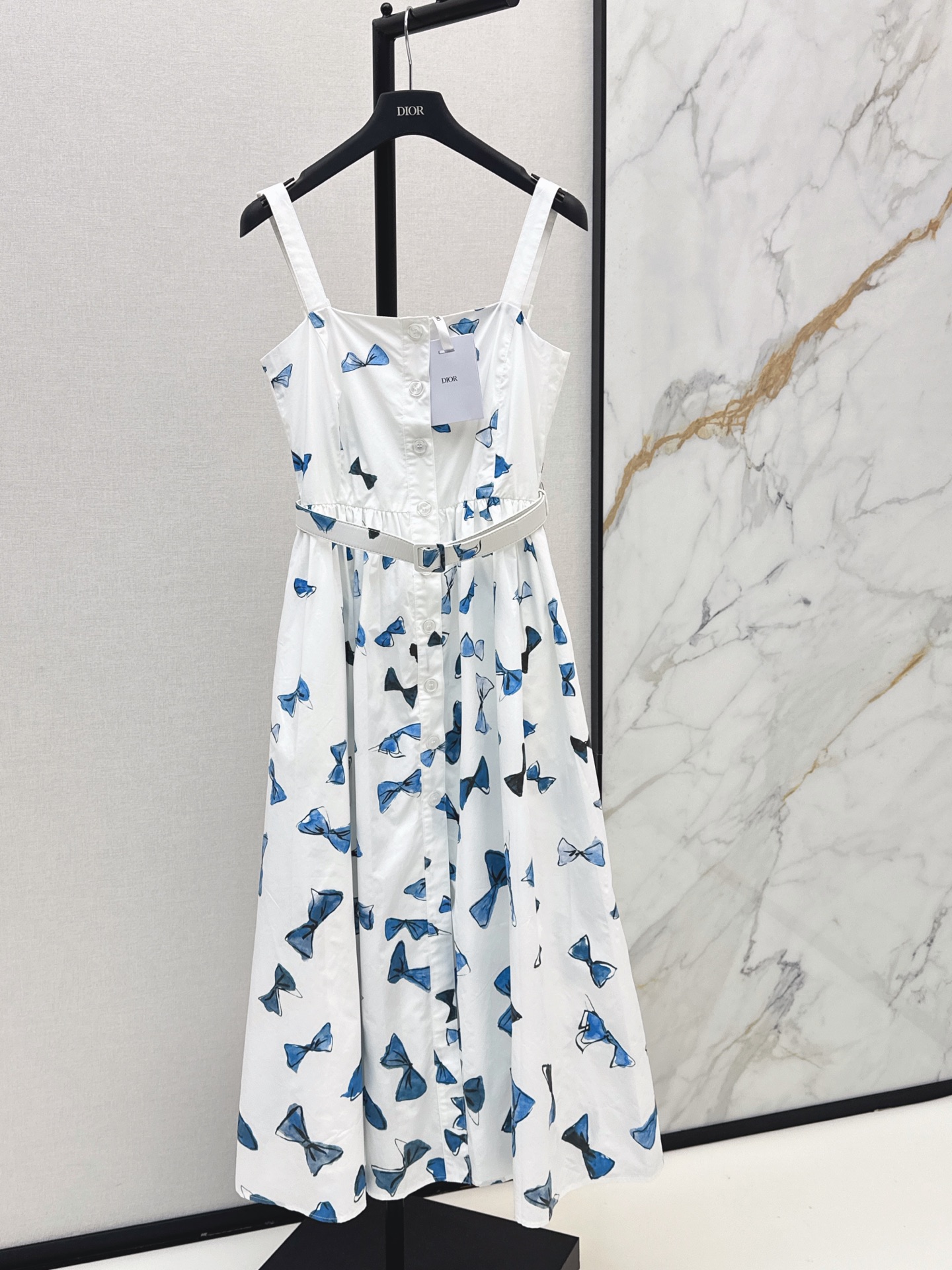 CD New Printed Spaghetti Strap Dress
